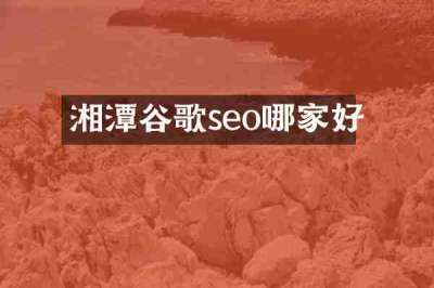 湘潭谷歌seo哪家好