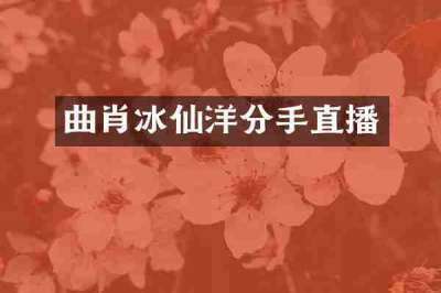 曲肖冰仙洋分手直播