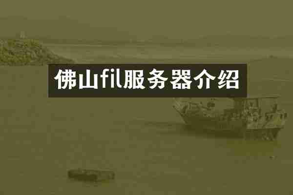佛山fil服务器介绍