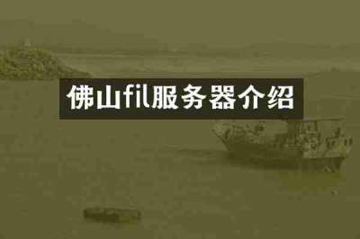 佛山fil服务器介绍