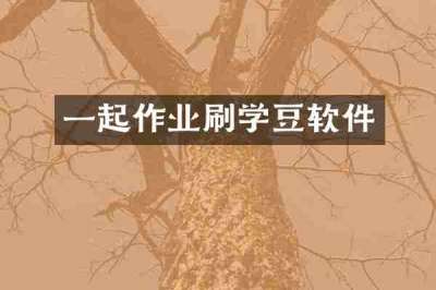 一起作业刷学豆软件