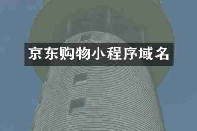京东购物小程序域名