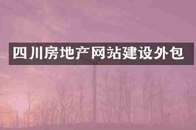 四川房地产网站建设外包
