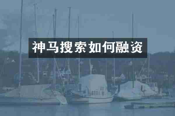 神马搜索如何融资