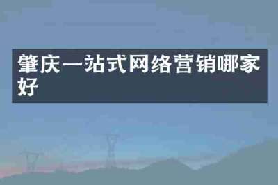 肇庆一站式网络营销哪家好