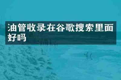 油管收录在谷歌搜索里面好吗