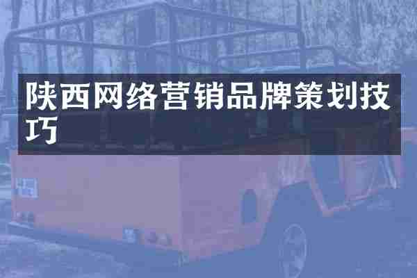 陕西网络营销品牌策划技巧
