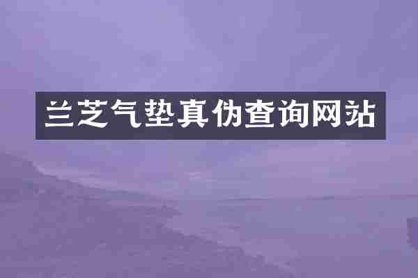 兰芝气垫真伪查询网站