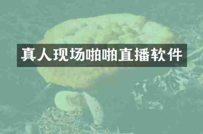 真人现场啪啪直播软件