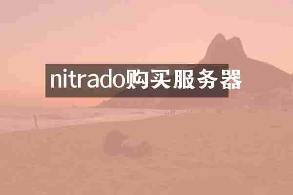 nitrado购买服务器