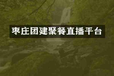 枣庄团建聚餐直播平台