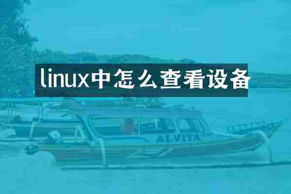 linux中怎么查看设备