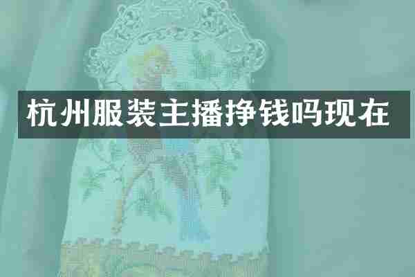 杭州服装主播挣钱吗现在