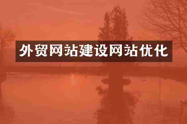 外贸网站建设网站优化