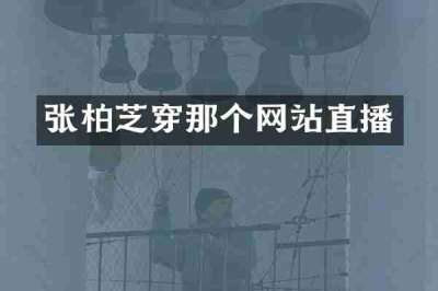 张柏芝穿那个网站直播