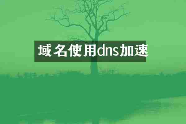 域名使用dns加速