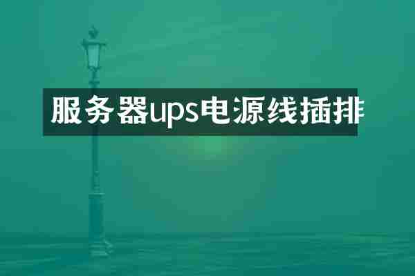服务器ups电源线插排