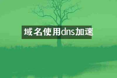 域名使用dns加速