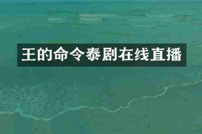 王的命令泰剧在线直播
