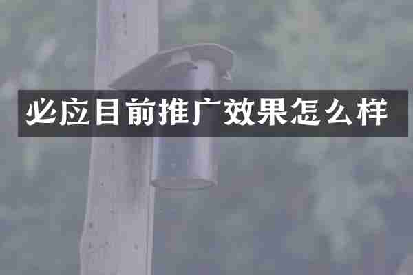 必应目前推广效果怎么样