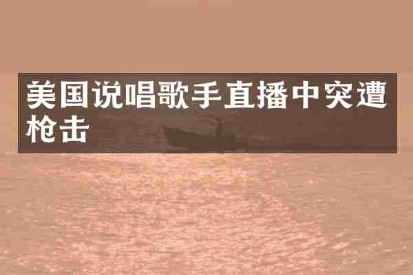 美国说唱歌手直播中突遭击