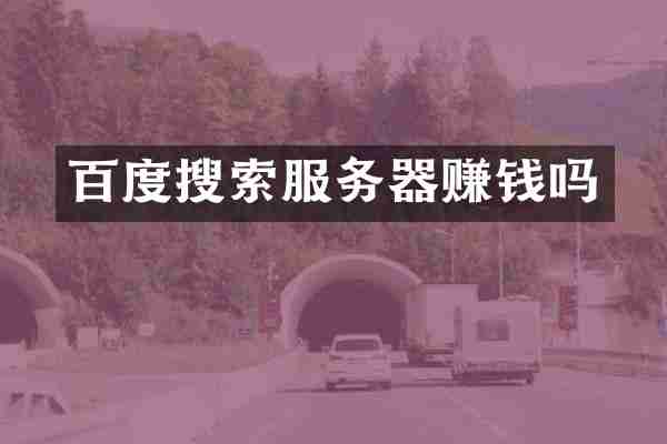 百度搜索服务器赚钱吗