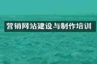 营销网站建设与制作培训