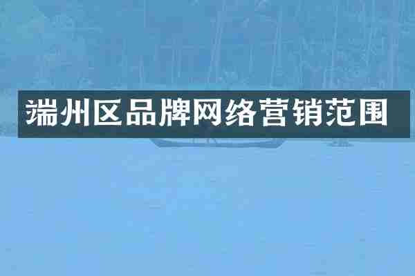 端州区品牌网络营销范围