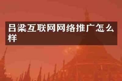 吕梁互联网网络推广怎么样
