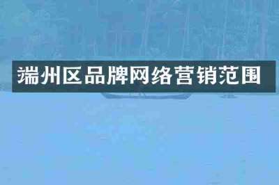端州区品牌网络营销范围