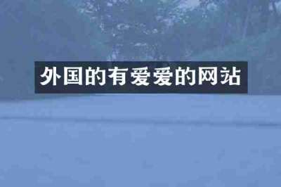 外国的有爱爱的网站