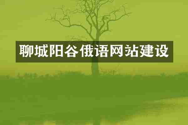 聊城阳谷俄语网站建设