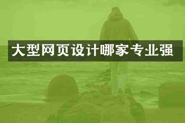 大型网页设计哪家专业强