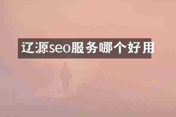 辽源seo服务哪个好用