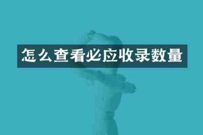 怎么查看必应收录数量