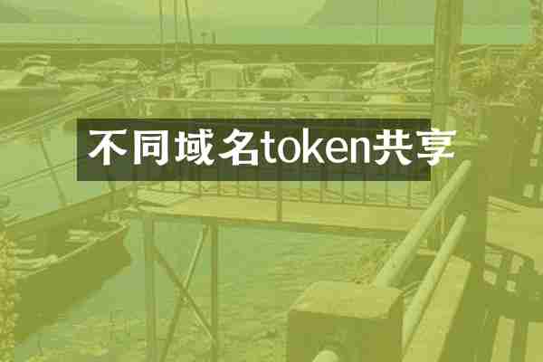 不同域名token共享