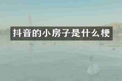 抖音的小房子是什么梗