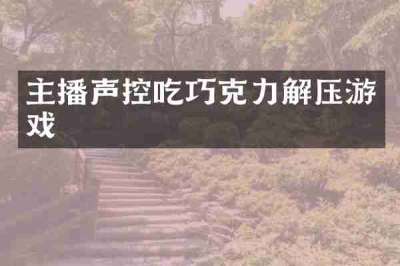 主播声控吃巧克力解压游戏