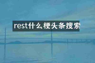 rest什么梗头条搜索