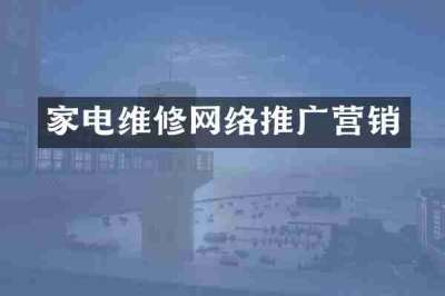 家电维修网络推广营销