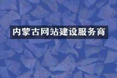 内蒙古网站建设服务商