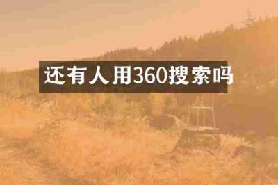 还有人用360搜索吗