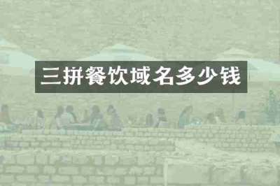 三拼餐饮域名多少钱