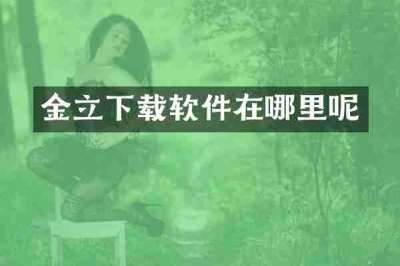金立下载软件在哪里呢