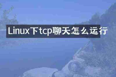 Linux下tcp聊天怎么运行