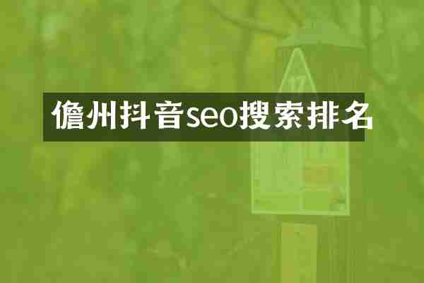 儋州抖音seo搜索排名