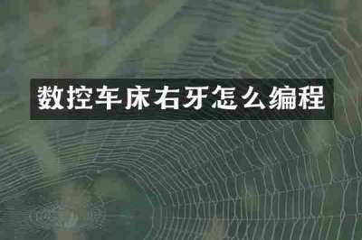 数控车床右牙怎么编程