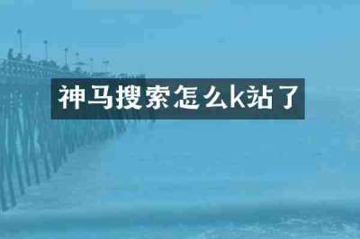 神马搜索怎么k站了