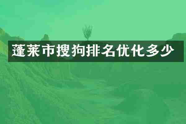 蓬莱市搜狗排名优化多少