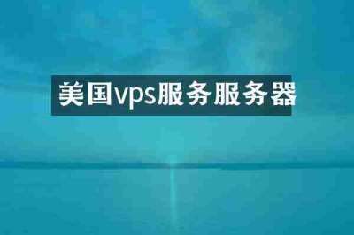 美国vps服务服务器